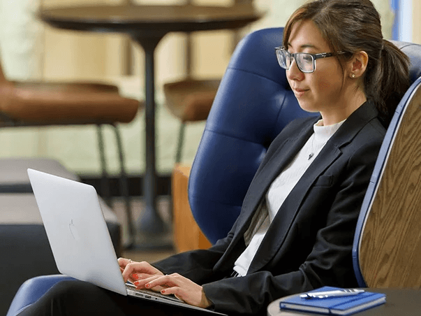 Co-working space at Hotel Spero in San Francisco