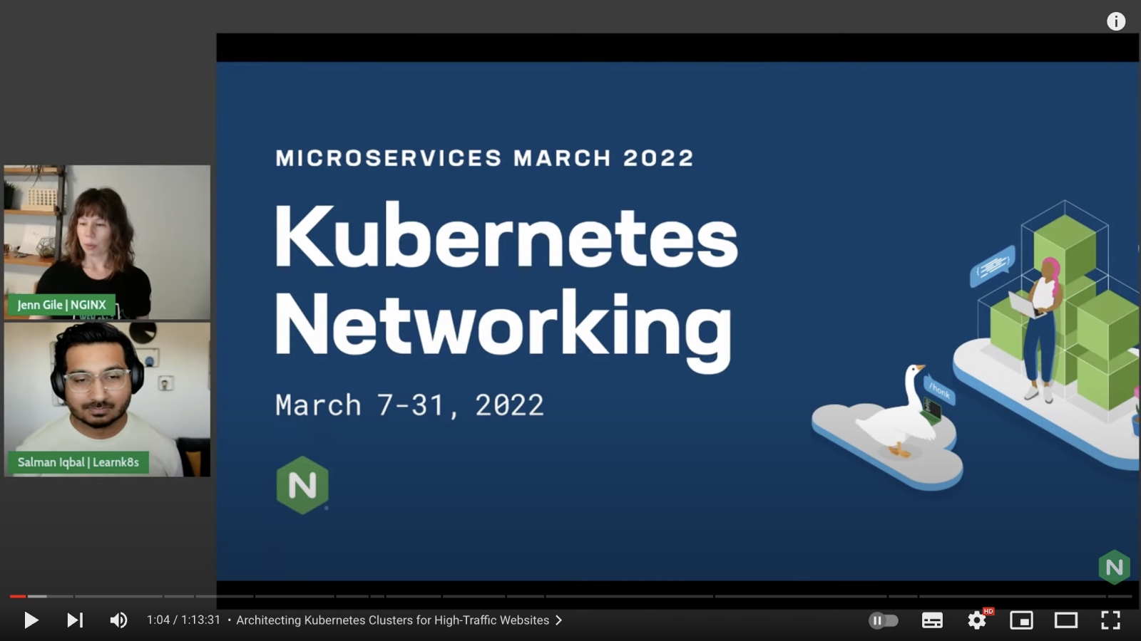 Kubernetes networking series with NGINX and LearnKube
