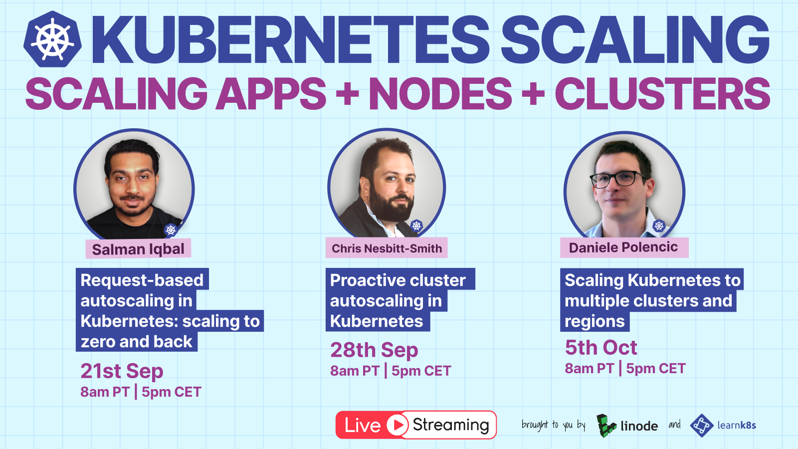 Scaling apps, nodes and cluster series with Akamai and LearnKube